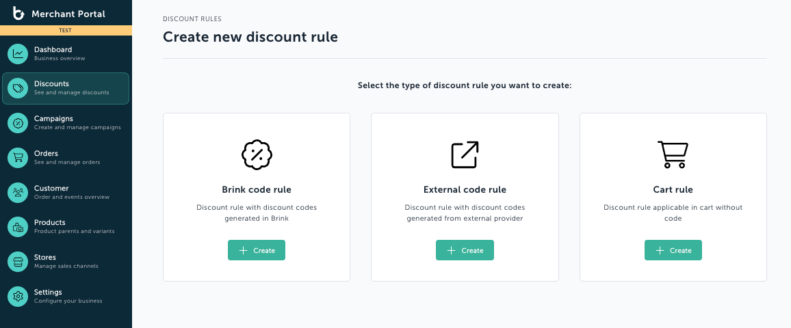 Overview: Code rule, external code rule, or cart rule?