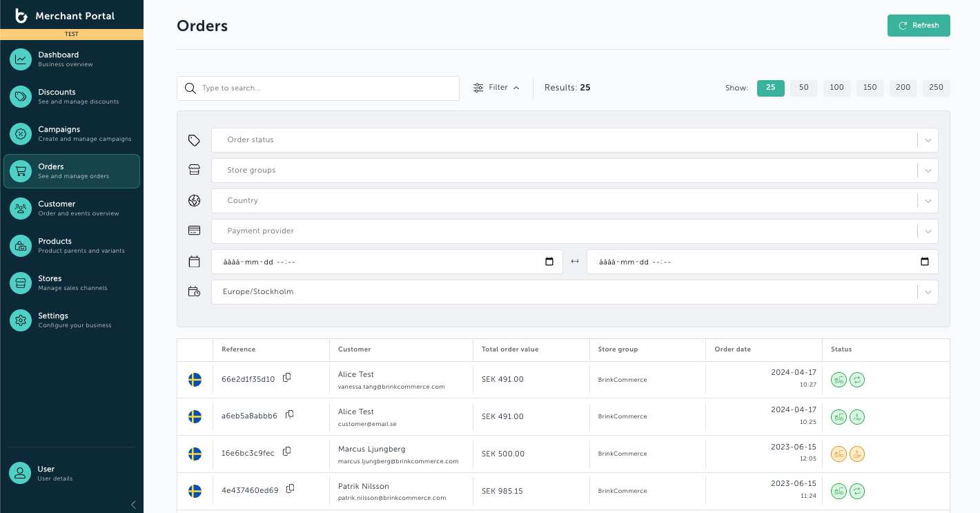 Orders - how to search and view