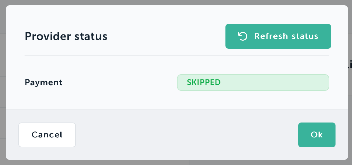 Provider status