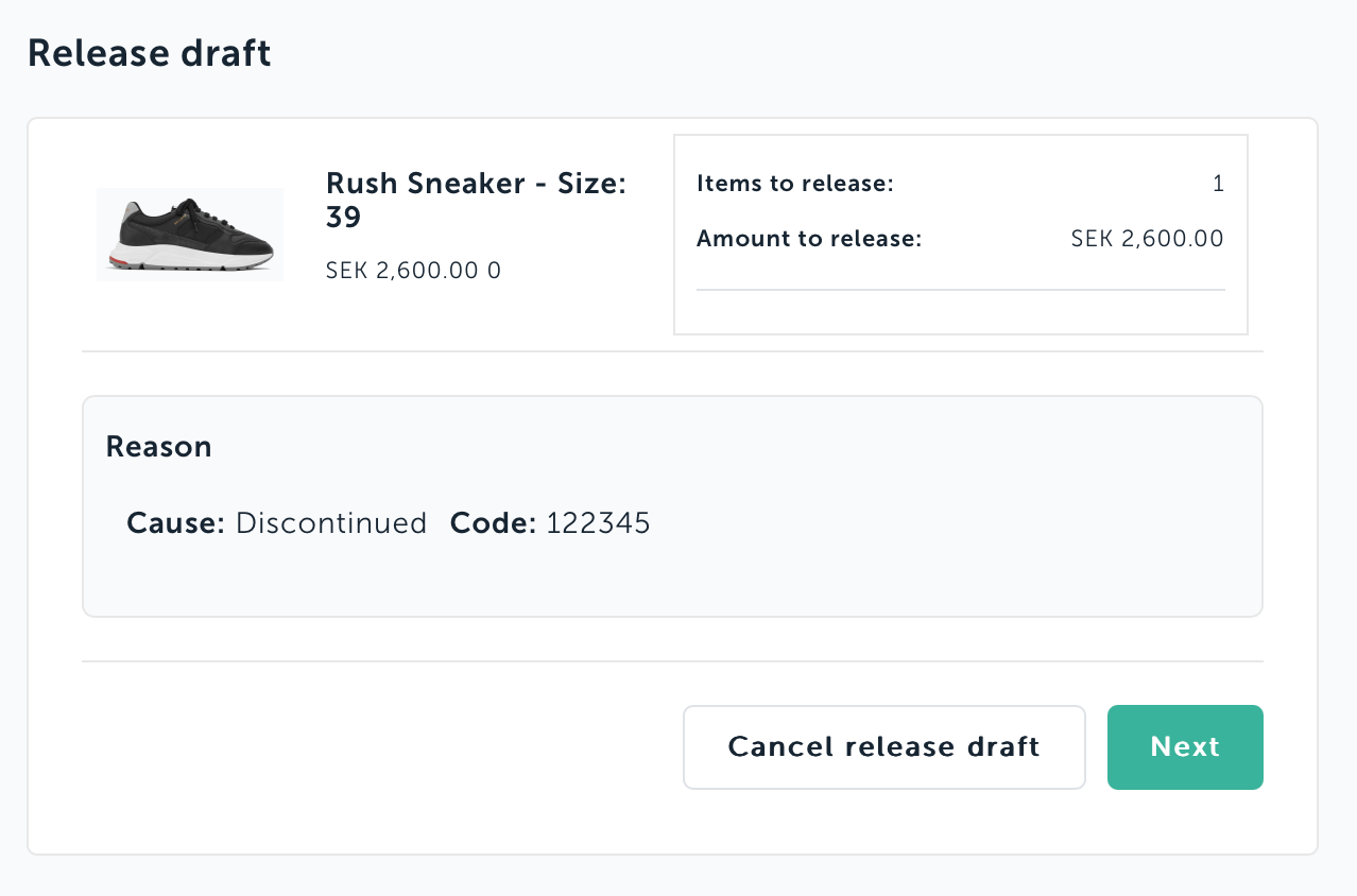 release draft